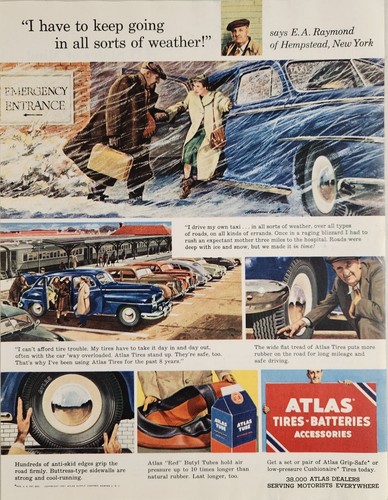 1951 print atlas tires - ad,
