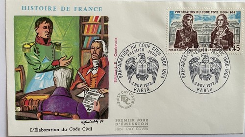 Timbres france fdc 1973 code - timbres,