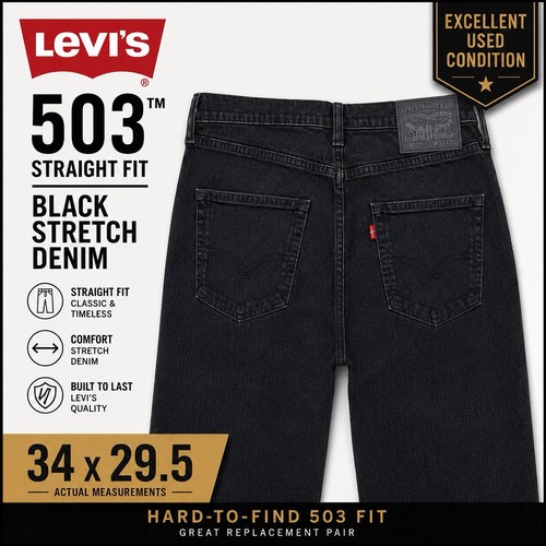 Levi 503 black jeans - 503,