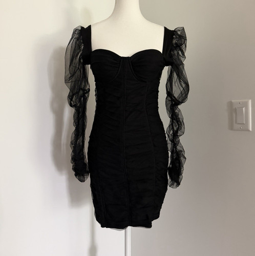 Haute monde black solid mesh - monde,