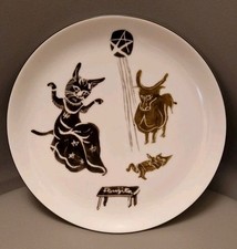 rare assiette leonard foujita 26 cm