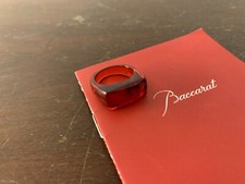 Bague couleur rouge  fine en