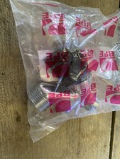 8 x robinet aérateur Bpe chromé avec pivotant 1/2 Bu avec bouton noir, Kiwa