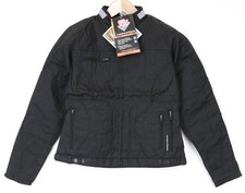 Tucano Urbano Queen Veste Femme IT40 Noir Coton Ciré Moto Rv Manteau