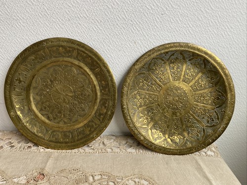 Anciens plat assiette doré - 2,