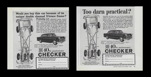 1962 checker cab lot - checker, 2