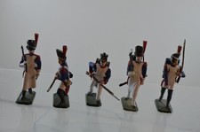 LOT DE 5 SOLDATS EN PLOMB PEINT PRINCE AUGUST LOT I