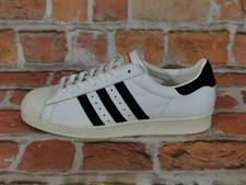 Neuf adidas Superstar 80S Blanc Noir Taille: 43 1/3 Neuf