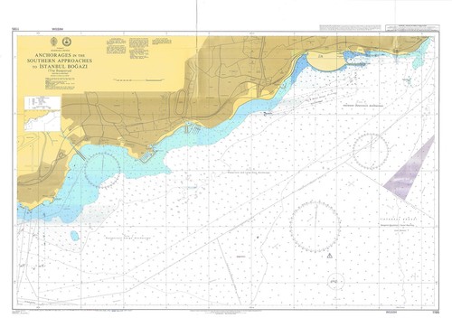 Carte marine ancienne - marine,
