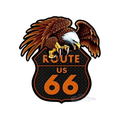 Plaque decorative aigle route - plaque,