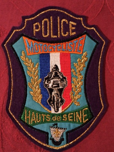 écusson police motocycliste - police,