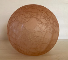 Petite 10cm boule verre globe abat-jour ton rose pour veilleuse lampe Art Déco