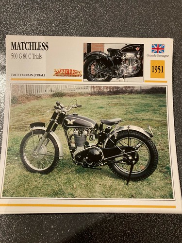 Carte fiche moto collection - carte,
