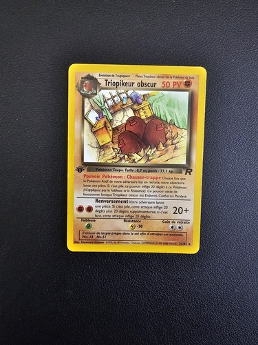 Carte pokémon triopikeur - pokémon,