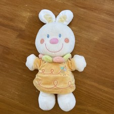 Peluche doudou lapin blanc