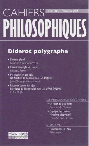 Diderot polygraphe cahiers - diderot,