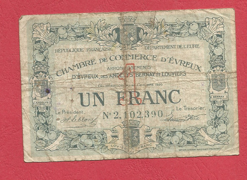Evreux billet de - :,