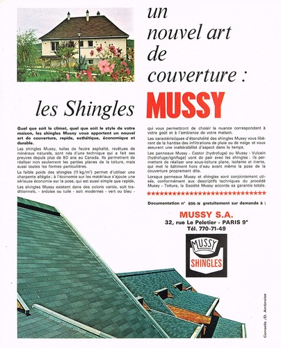 Publicite 1969 mussy - ,