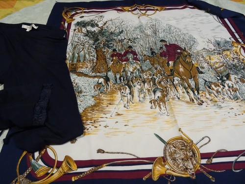 75x75cm foulard bords - 75x75cm,