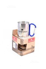 Tasse Neuf Camping Ferrino Acier Inoxydable avec Mousqueton 8cm Hauteur