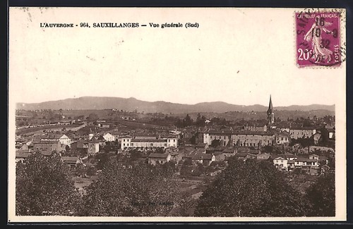 Cpa sauxillanges vue - cpa,