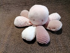 doudou peluche éveil pieuvre  poulpe rose Nattou  Etat neuf