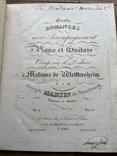 Rares partitions Musique 1800 Martin,Coulé,Garât,Imbault, Opéra ,Ex: Eda Pierre