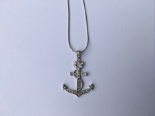 Collier Chaîne et Pendentif CROIX DE CAMARGUE en ARGENT 925 et Brillants