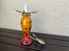 Lampe signée F. Silviy en pâte de verre
