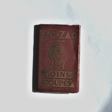 PAPIER à CIGARETTE vintage  ZIG-ZAG superfin, coins coupés, gommé n° 149 CC, TB.