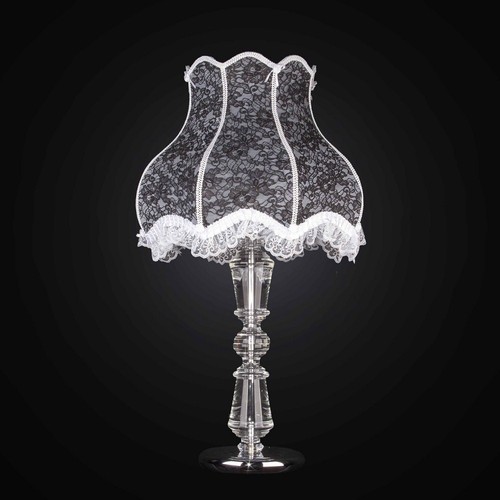 Lampe grande cristal shabby - grande, en
