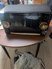 Ampli haut-parleurs micros sans fil LIVEDAM AI système de karaoké noir or...