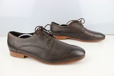 Derby tout cuir souple marron