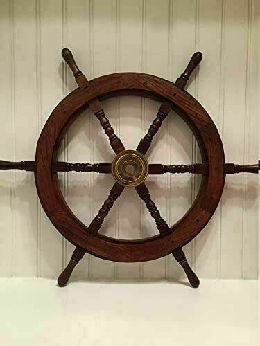 Poignée volant bateau - en, bois