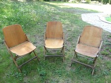 anciennes chaises pliantes us army militaria WW2