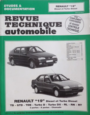 revue technique automobile  RENAULT 19 diesel . Turbo diesel cip 5112