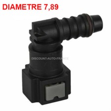 Raccord rapide coudé durite essence pompe carburant gasoil DIAMETRE 7,89