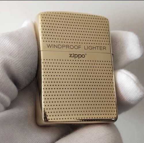 Rare zippo gold star pattern - rare,