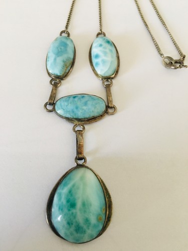 Collier argent pierres - collier,