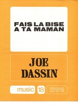 Partition chant piano acc gt GF 19571 - Joe DASSIN - Fais la bise à ta maman