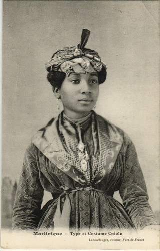 Cpa type costume creole - cpa,