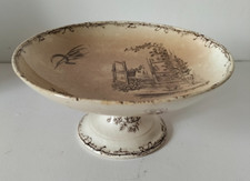 Assiette sur piédouche HB &