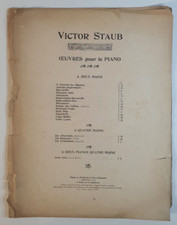 Victor staub oeuvres pour - staub,