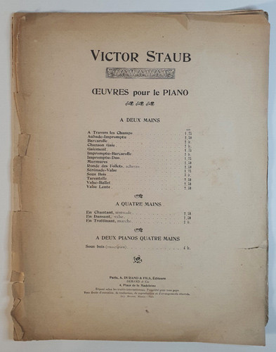Victor staub oeuvres - staub,