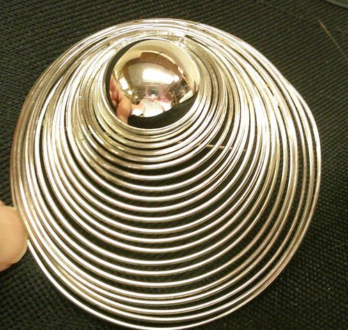 Circles brooch pin silver tone - brooch,