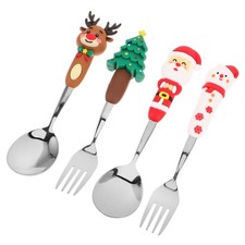  4 Pcs Service Vaisselle Noel