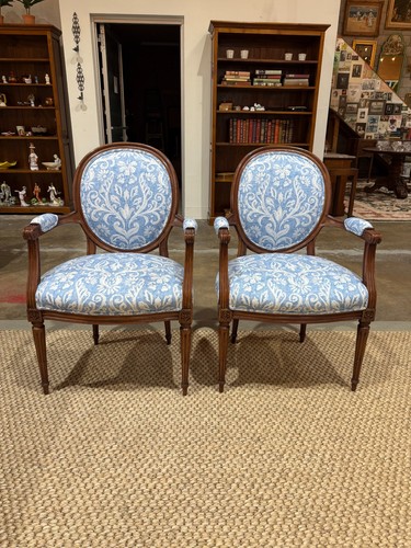 Pair louis xvi style - pair, fauteuils