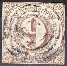 TOURNEMENT ET TAXIS 1862 Mi 34