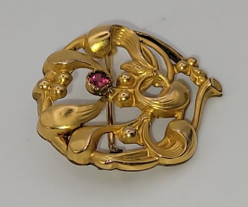 Ancien bijou broche rosace - bijou,