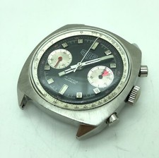 [w2003] Chronographe HEUER 17J Valjoux Cal.23 révisé à remontage manuel EX/VG